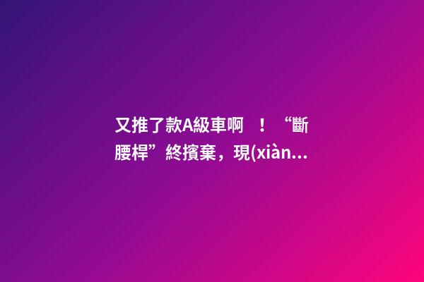 又推了款A級車??！“斷腰桿”終擯棄，現(xiàn)代這款很帥的三廂或8萬起？